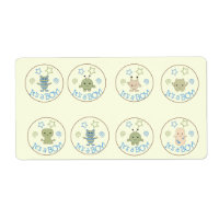 Kleine Monsters Peking Chocolade Kus Favor Tags