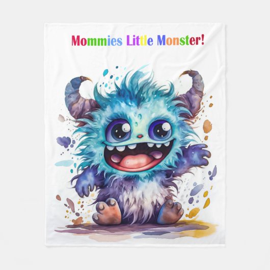 Kleine Monsters-serie Fleece Deken (Voorkant)