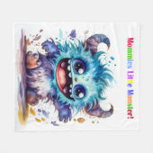 Kleine Monsters-serie Fleece Deken (Voorkant (Horizontaal))