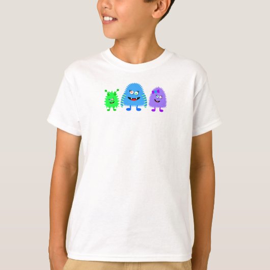 Kleine monsters t-shirt (Voorkant)