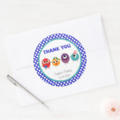 Kleine Monsters Verjaardag Sticker (Envelop)