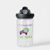 Kleine Monsters Wonen Hier Leeuw Waterfles (Voorkant)