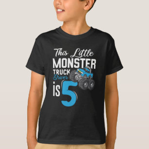 Kleine monstervrachtwagen 5th Birthday T-shirt