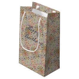 Kleine mooie gebloemde verjaardag klein cadeauzakje