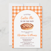Kleine Mop Fall Pumpkin Pie Baby Shower Kaart (Voorkant)