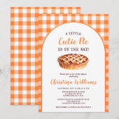 Kleine Mop Fall Pumpkin Pie Baby Shower Kaart (Voorkant / Achterkant)