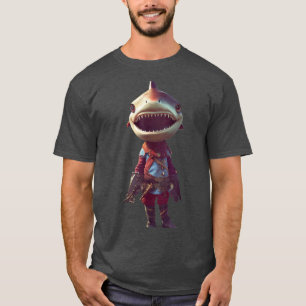 Kleine Mopige en Aandoenlijke Haai Herfst Anthropo T-shirt