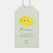 Kleine Moppie Citroen Sinaasappel Dank Je Cadeaulabel (Achterkant)