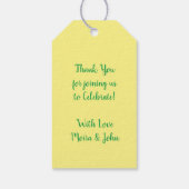 Kleine Moppie Tangerine Baby Shower Geslacht Neutr Cadeaulabel (Achterkant)