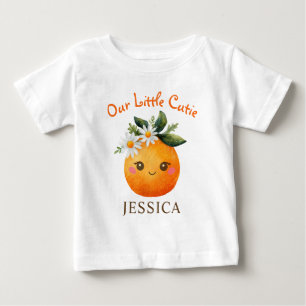 Kleine Moppie Waterverf Sinaasappel Fruit Baby Naa