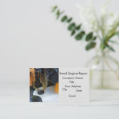 Kleine motor 2-cyclusreparatie visitekaartje (Staand voorkant)