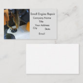 Kleine motor 2-cyclusreparatie visitekaartje (Voorkant / Achterkant)