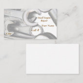 Kleine motor / auto reparatie Visitekaartje (Voorkant / Achterkant)