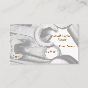 Kleine motor / auto reparatie Visitekaartje