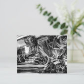 Kleine motor briefkaart (Staand voorkant)