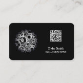 Kleine motor reparatie QR Visitekaartje (Voorkant)