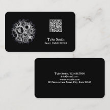 Kleine motor reparatie QR Visitekaartje
