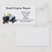Kleine motorreparatie visitekaartje (Voorkant / Achterkant)