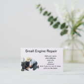 Kleine motorreparatie visitekaartje (Staand voorkant)