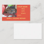 kleine motorreparatiewerkplaats visitekaartje (Voorkant / Achterkant)