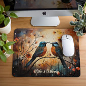 Kleine mousepad, twee Tortelduifjes, Muismat