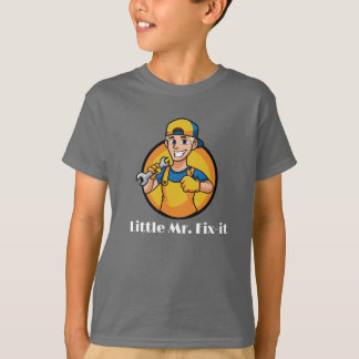 Kleine Mr. Fix-it, Blauwe-ogen, T-Shirt