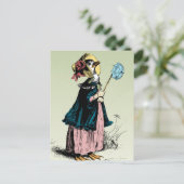 Kleine Mrs Duck Briefkaart (Staand voorkant)