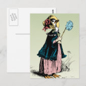 Kleine Mrs Duck Briefkaart (Voorkant / Achterkant)