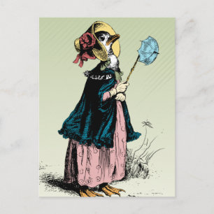Kleine Mrs Duck Briefkaart