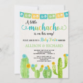 Kleine muchacho koppels fiesta baby shower kaart (Voorkant)