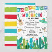 Kleine Muchacho op de weg Boy Fiesta Baby shower Kaart (Voorkant / Achterkant)