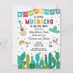 Kleine Muchacho op de weg Boy Fiesta Baby shower Kaart