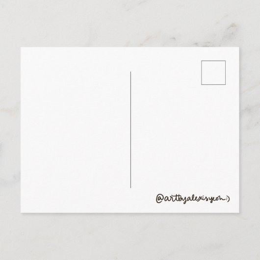 kleine muis ansichtkaart briefkaart (Achterkant)