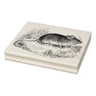  kleine muis Antiek Rubberstempel
