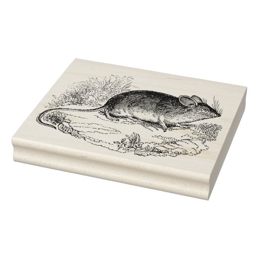 kleine muis Antiek Rubberstempel (Stempel)