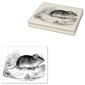  kleine muis Antiek Rubberstempel (Gestempeld)