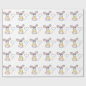 Kleine muis cadeaupapier (Vlak)