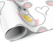 Kleine muis cadeaupapier (Rol Hoek)