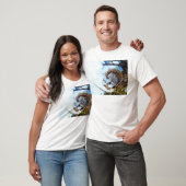 Kleine muis die in de sneeuw slaapt t-shirt (Unisex)