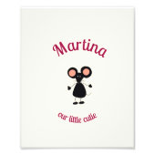 Kleine muis foto afdruk (Voorkant)