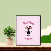 Kleine muis foto afdruk