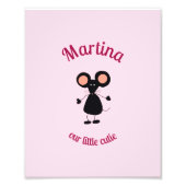 Kleine muis foto afdruk (Voorkant)