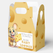 Kleine muis in Baby shower Bedankdoosjes (Geopend)
