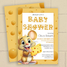 Kleine muis in Baby shower