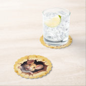 Kleine muis in Baby shower Kartonnen Onderzetters (Insitu)