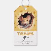 Kleine muis in kaas Dank je Cadeaulabel (Voorkant)