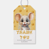 Kleine muis in kaas Dank je Cadeaulabel (Voorkant)