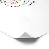 Kleine muis, leuke muis thema ontwerp poster (Hoek)