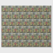 Kleine muis met een pluizige paardenbloem cadeaupapier (Vlak)