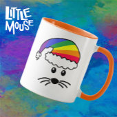  kleine muis regenboog Santa Mok